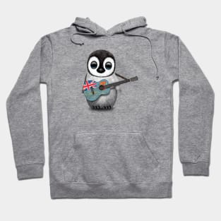 Baby Penguin Playing Fiji Flag Guitar Hoodie